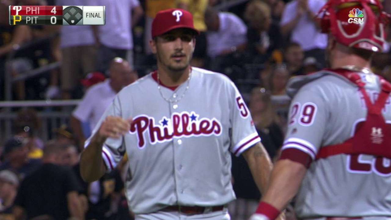 Phils rookie Eflin silences Bucs for 2nd CG