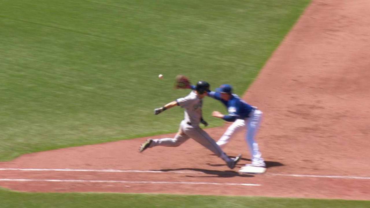 O'Malley's bunt single stands