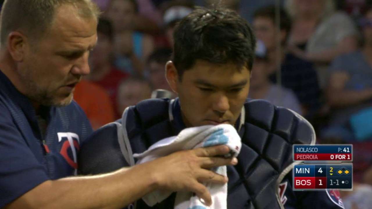 Suzuki out of starting lineup with 'sore' chin