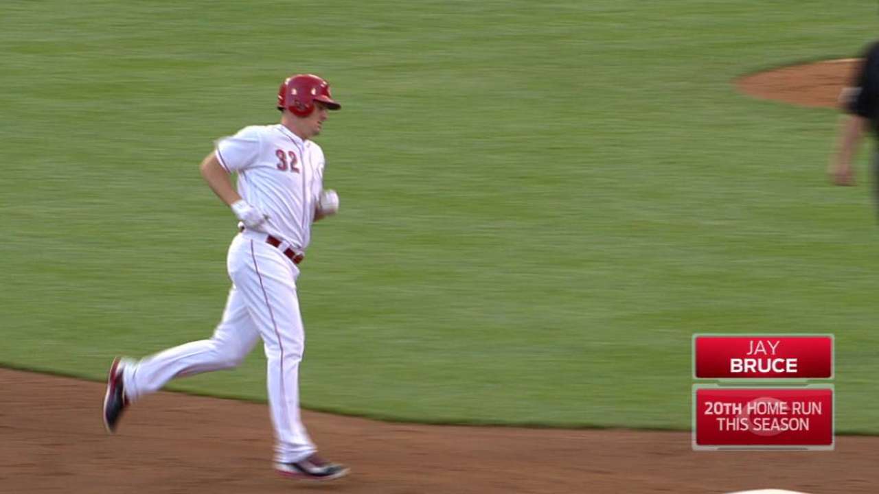 Bruce's home run to right-center