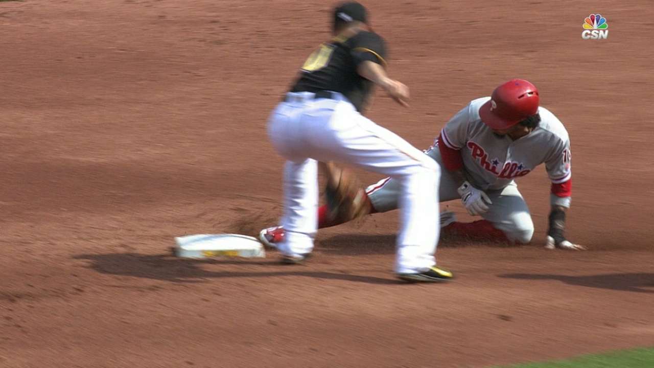 Phillies steal five bases