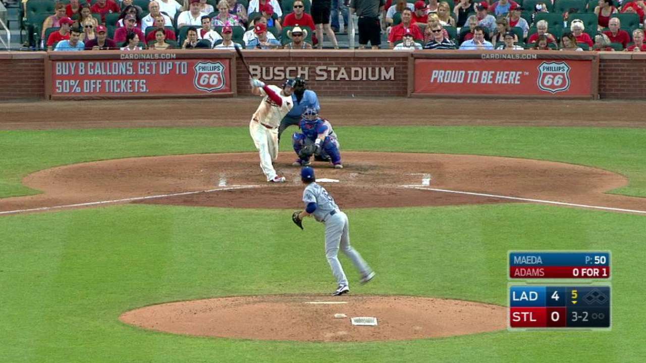 Adams' solo homer