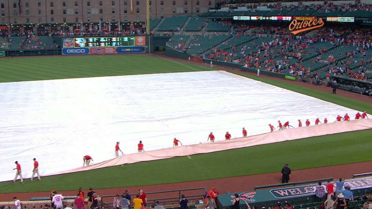 Tarp goes on, tarp comes off