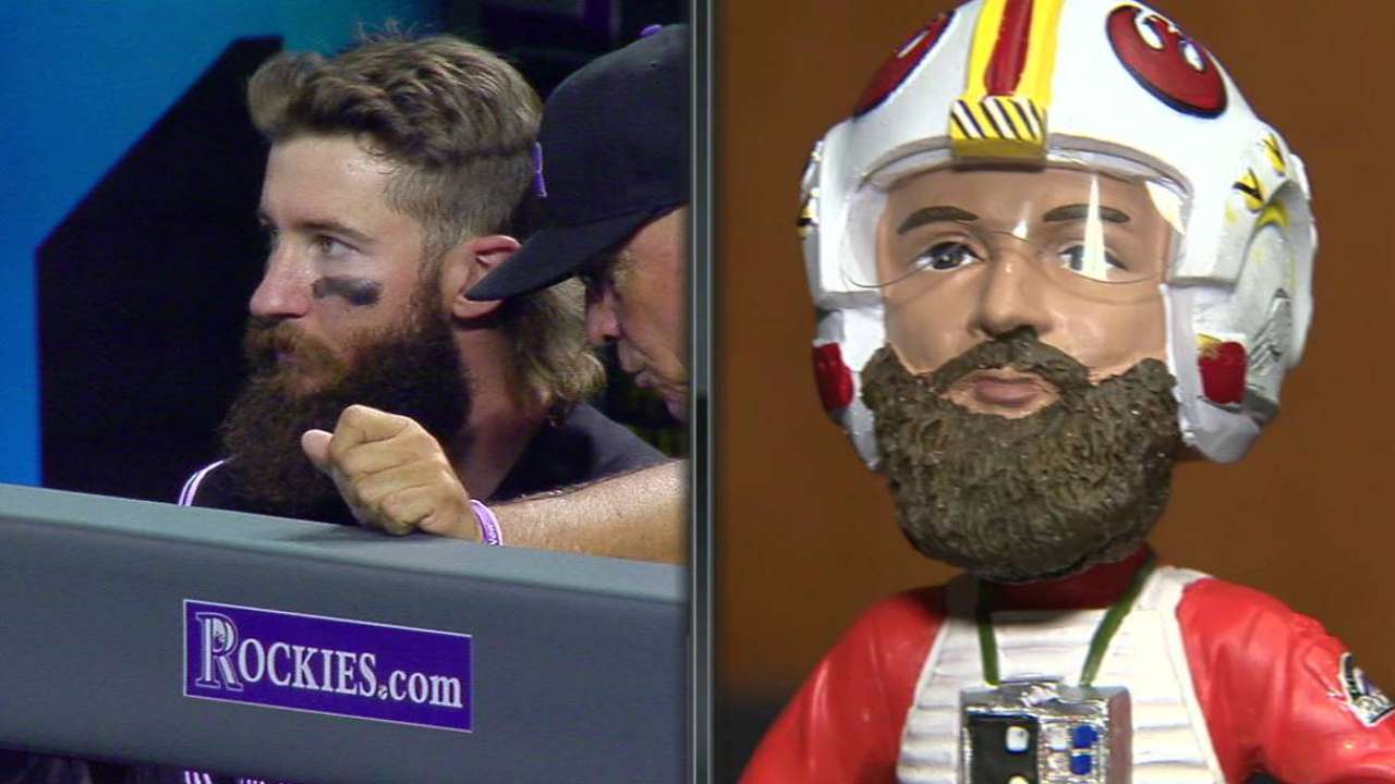 Rockies' booth on Star Wars Night