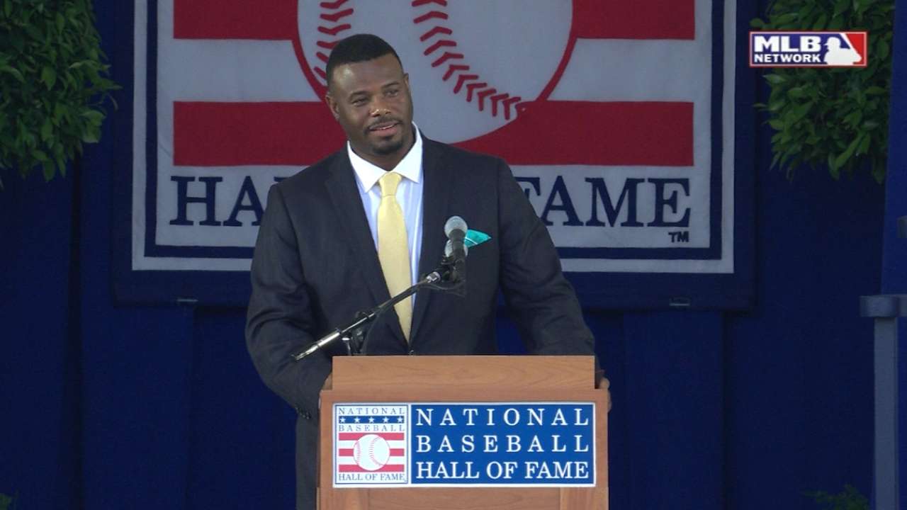 Griffey Jr.'s opening remarks