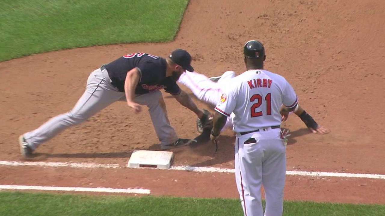 Perez picks off Machado