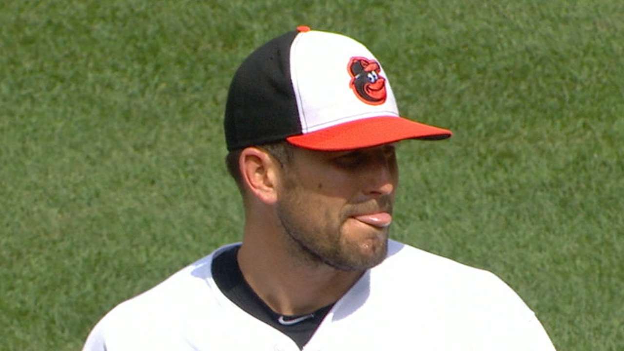 O'Day strikes out side in return from DL