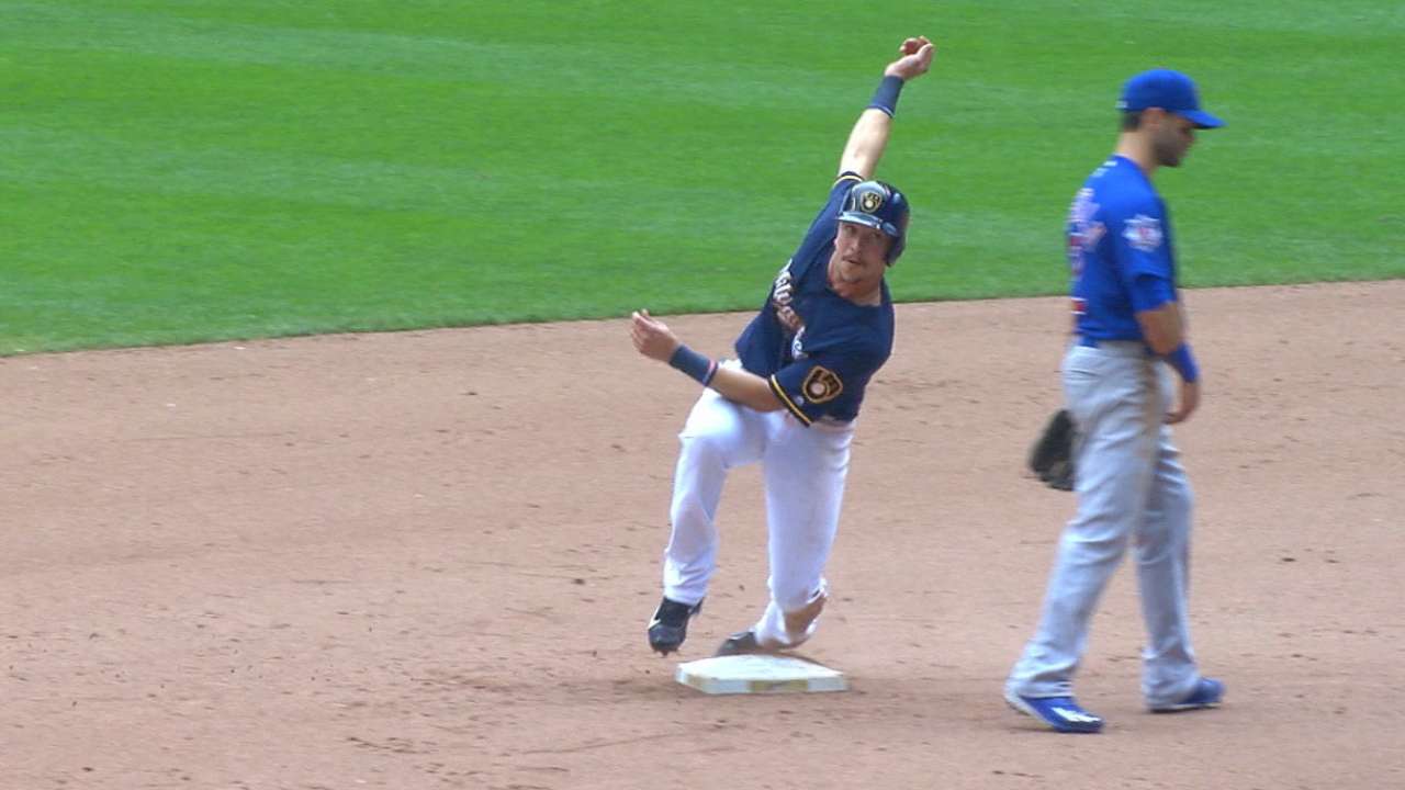 Brewers steal six bases