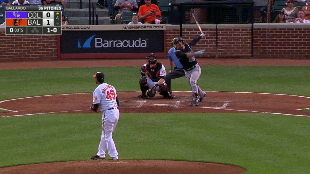 Arenado's solo tater