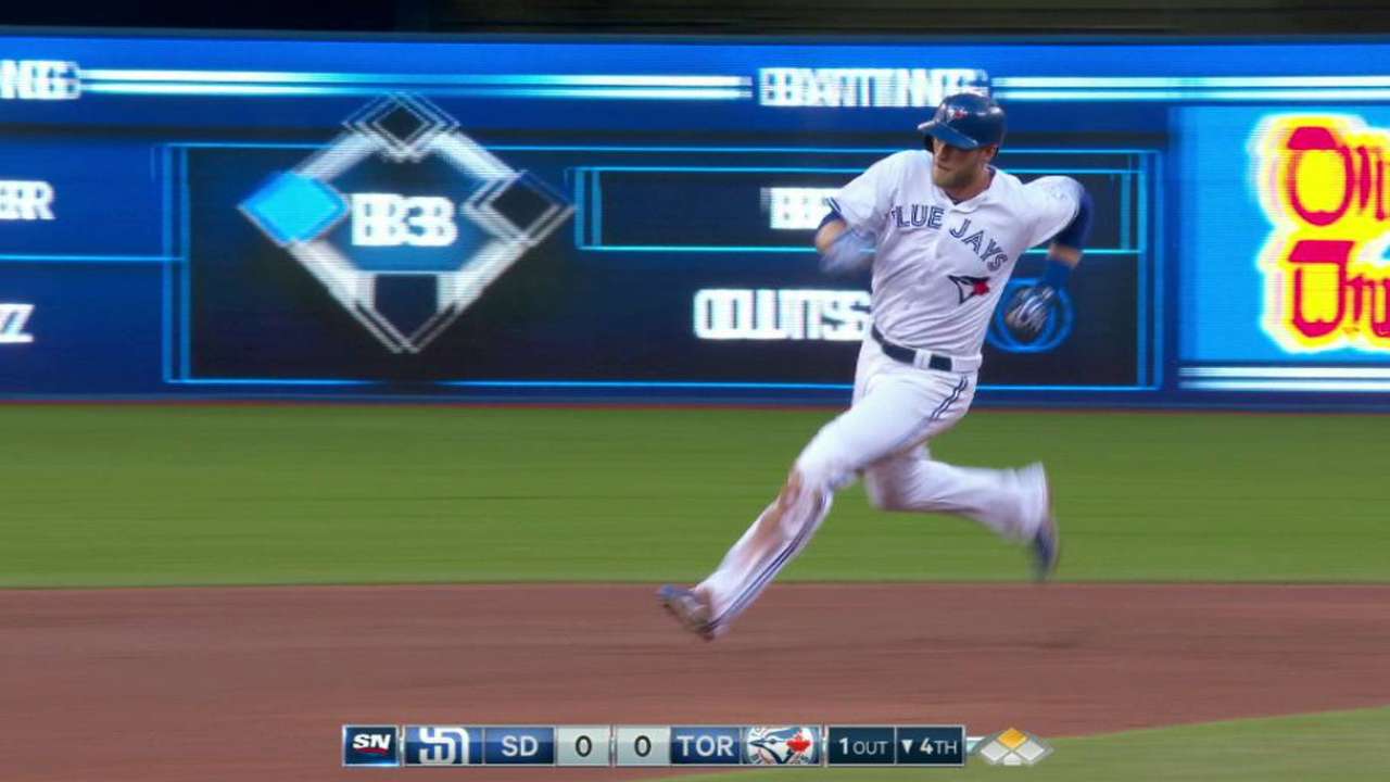 Saunders triples into the gap