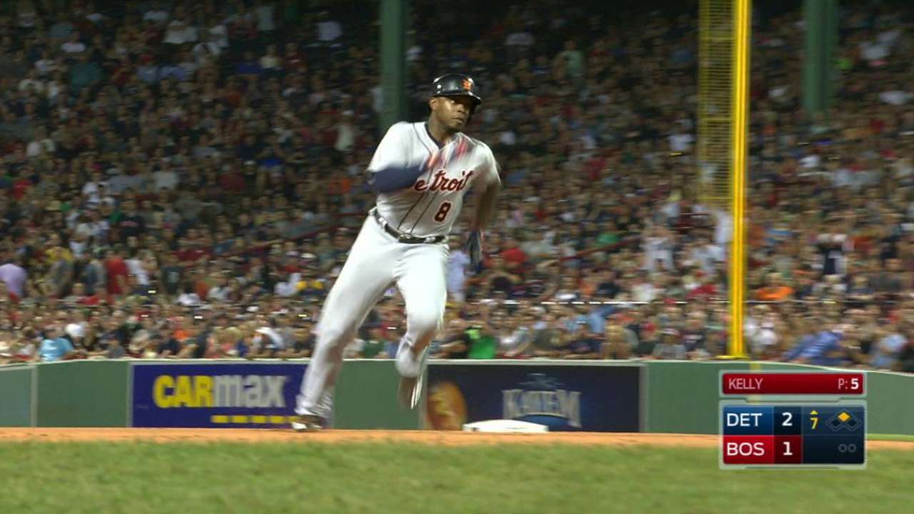 Upton hustles for triple