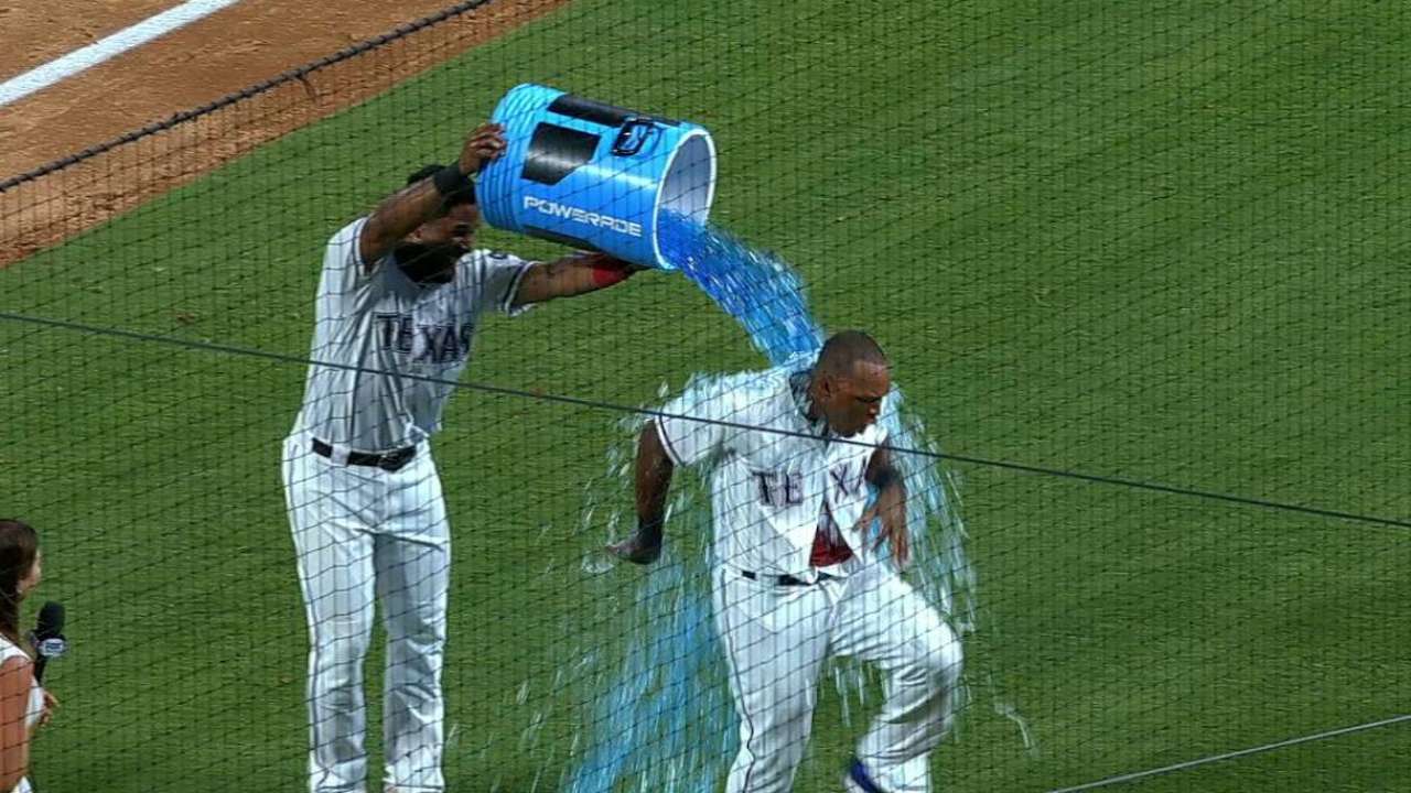 Beltre discusses walk-off