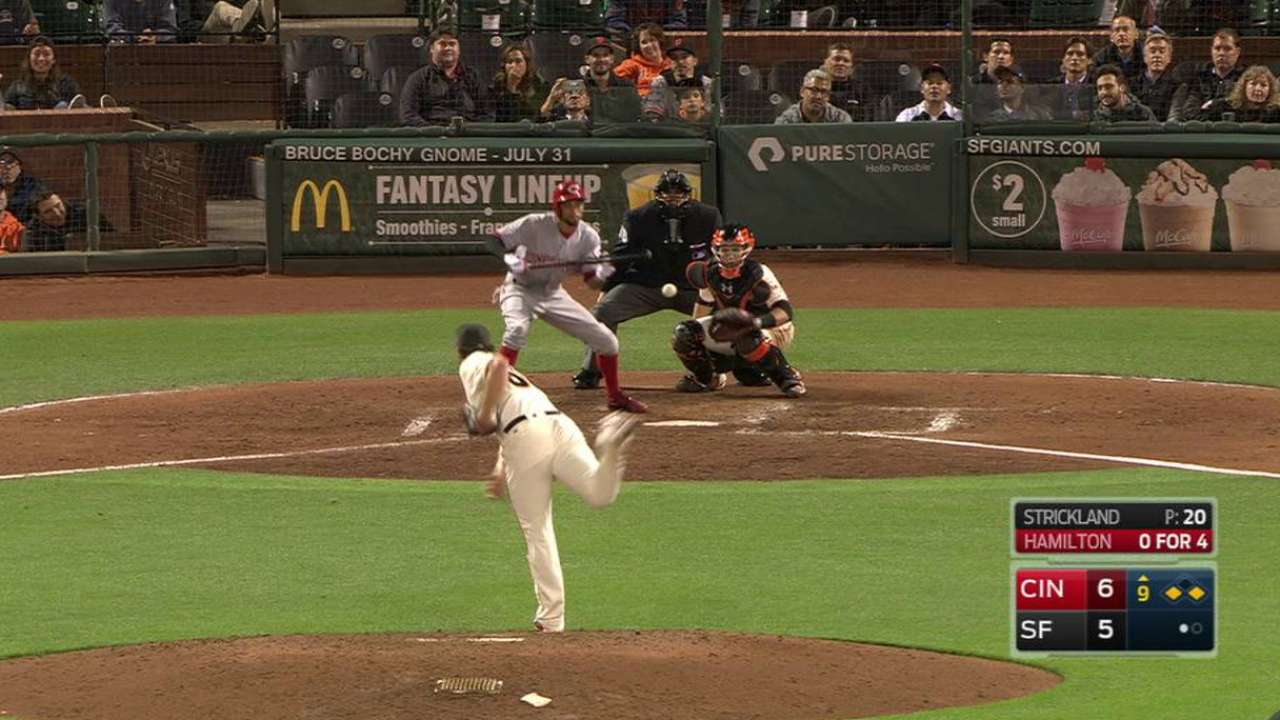 Hamilton's squeeze bunt
