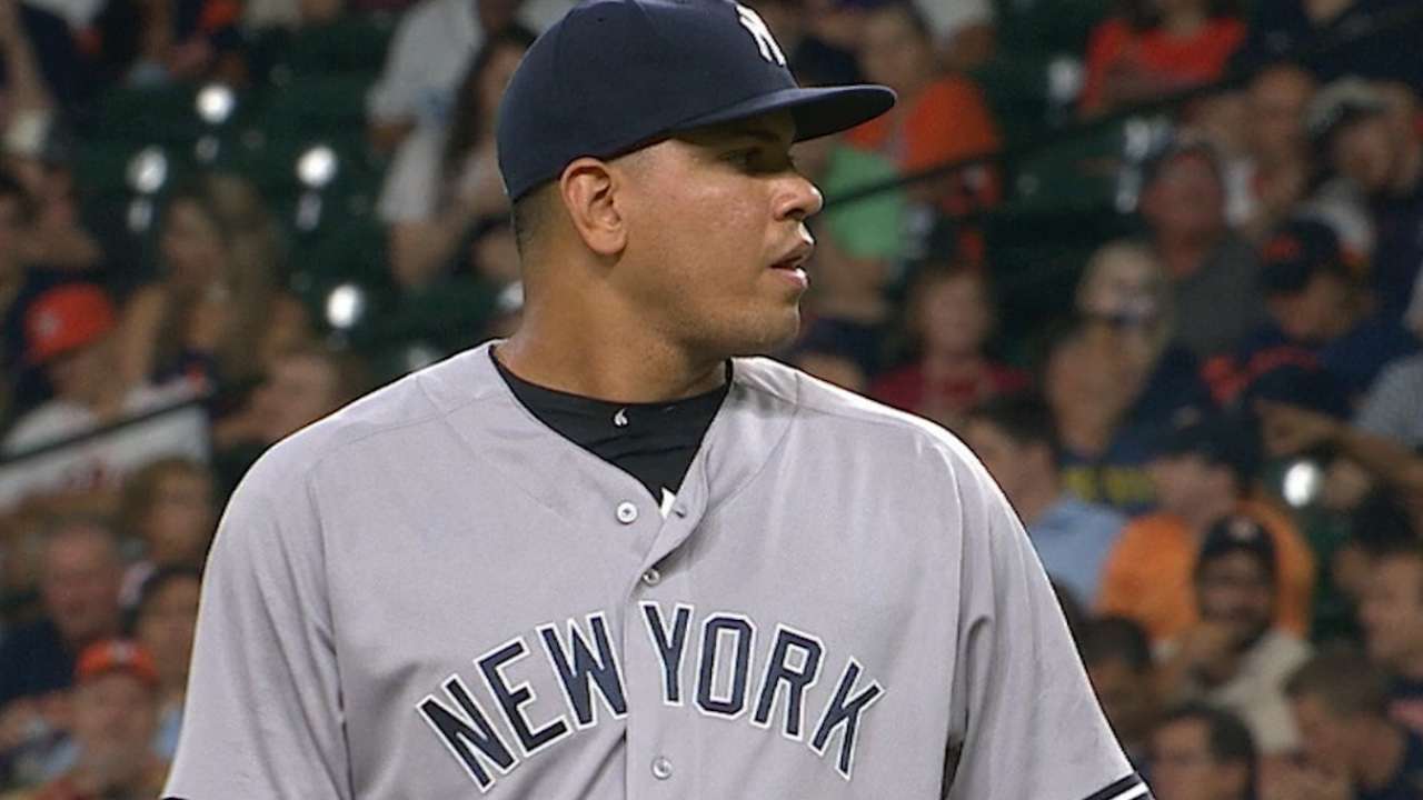 Betances strikes out the side