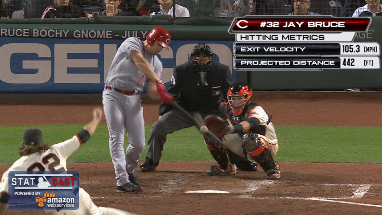 Statcast: Bruce's towering homer