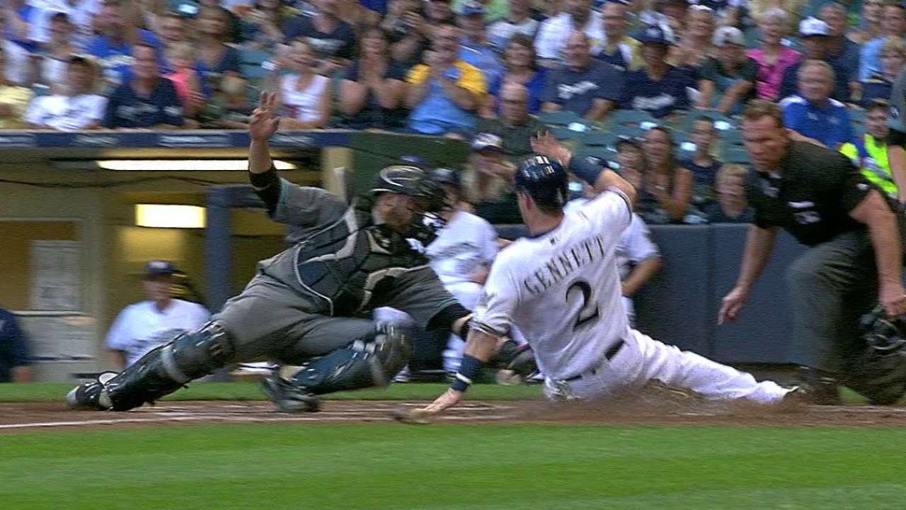 Bourn cuts down Gennett at home