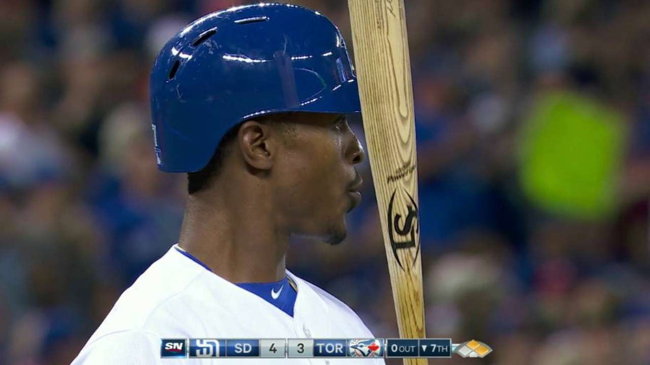 Upton Jr. pinch-hits vs. Padres