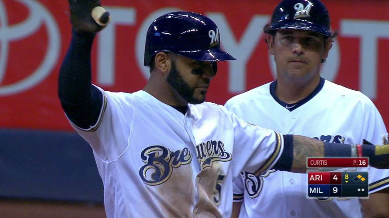 Villar's two-run single