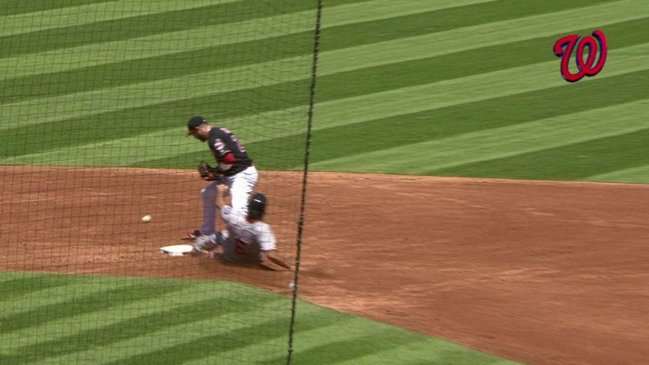 Zimmerman safe on dropped ball