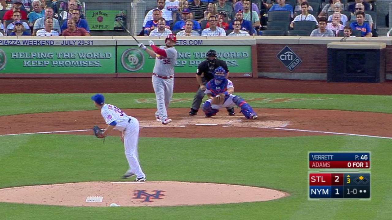 Adams' RBI double