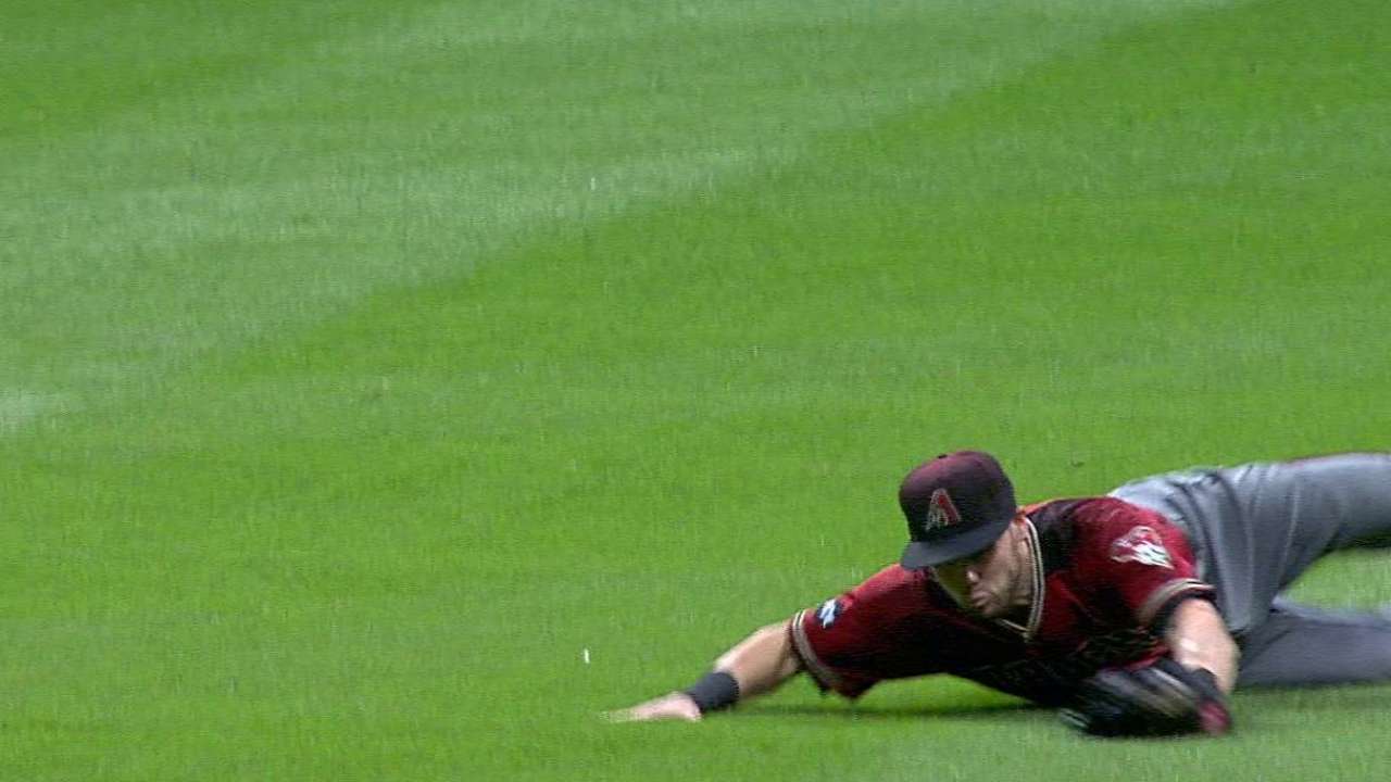Owings' diving grab