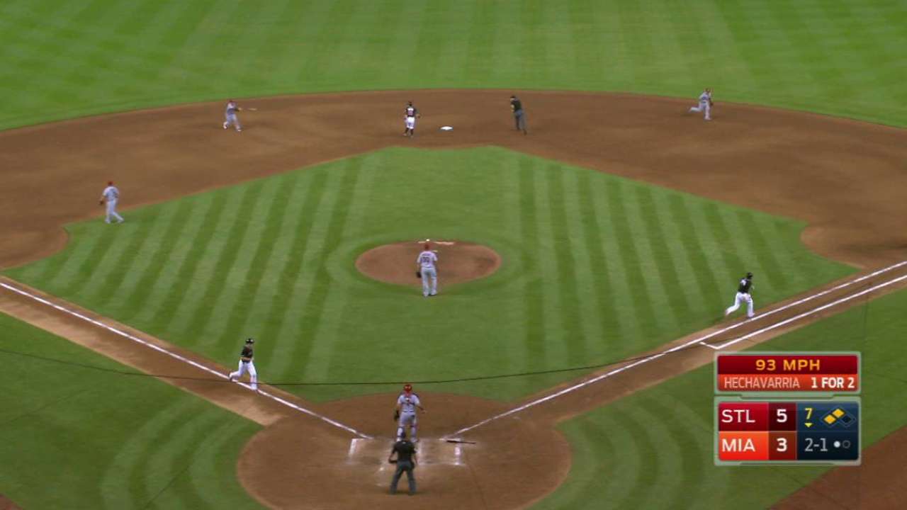 Hechavarria's RBI groundout