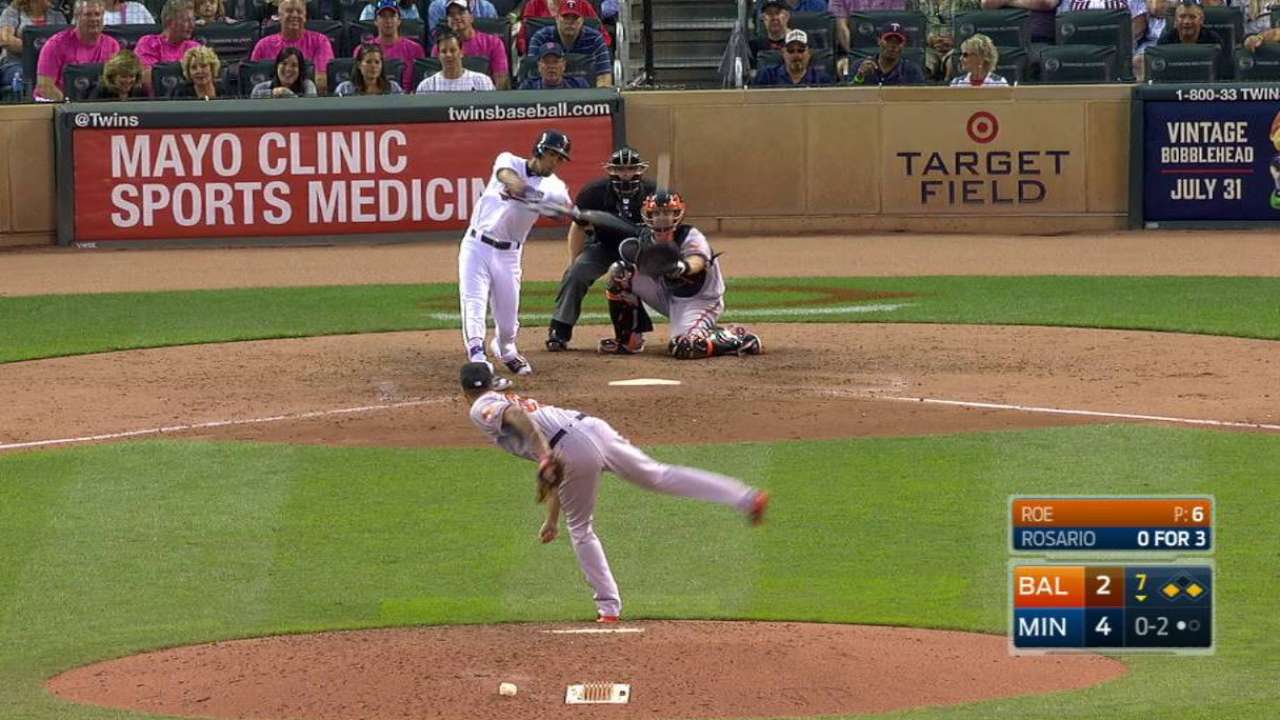 Kepler pega HR y los Mellizos se imponen a los Orioles