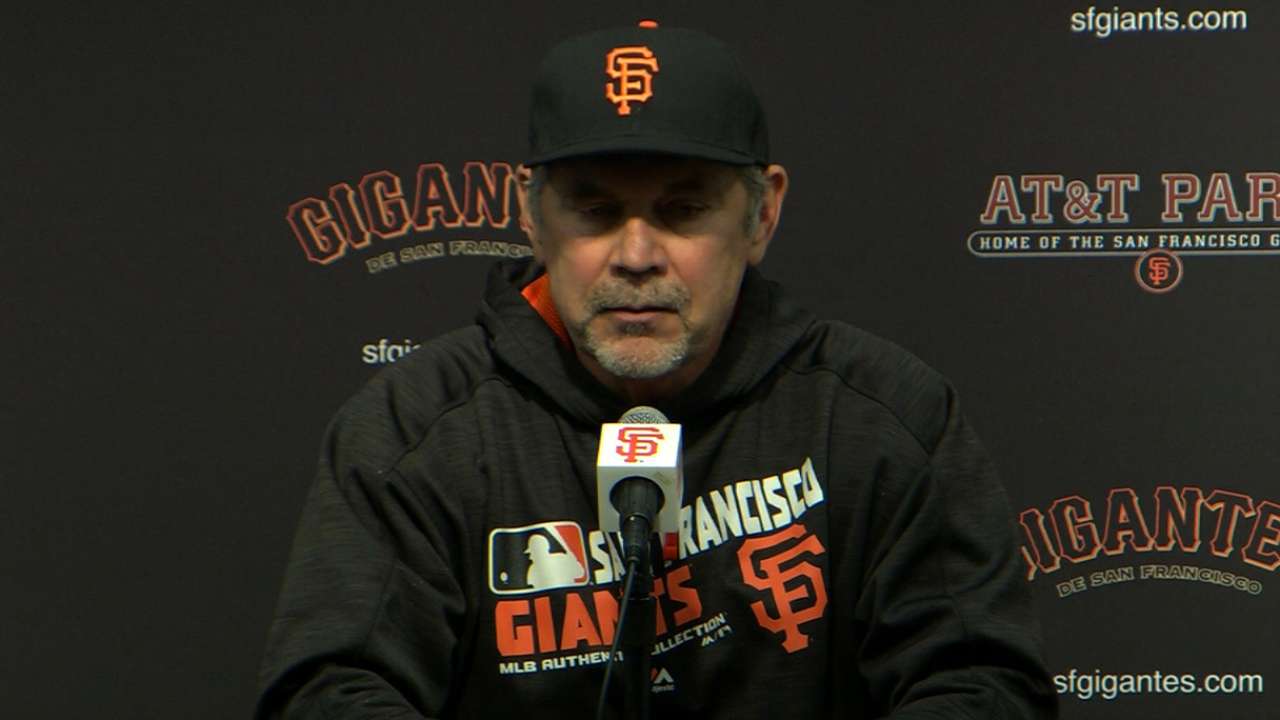 Bochy on Giants' loss