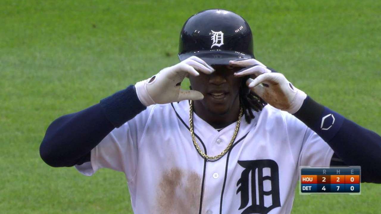Maybin's two-run double