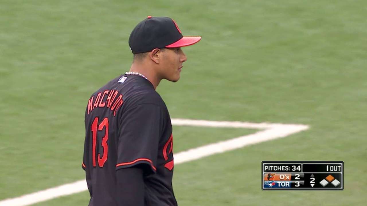 Machado's backhanded stop