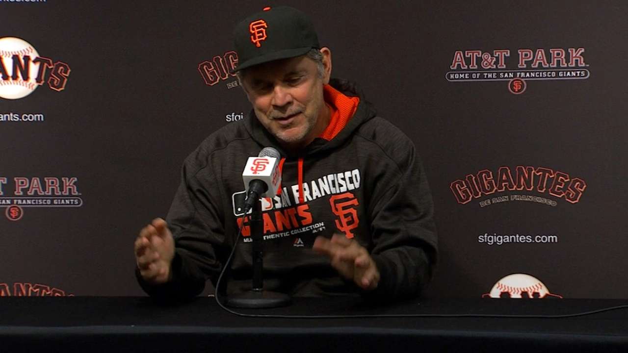 Bochy on 4-1 loss to Nationals