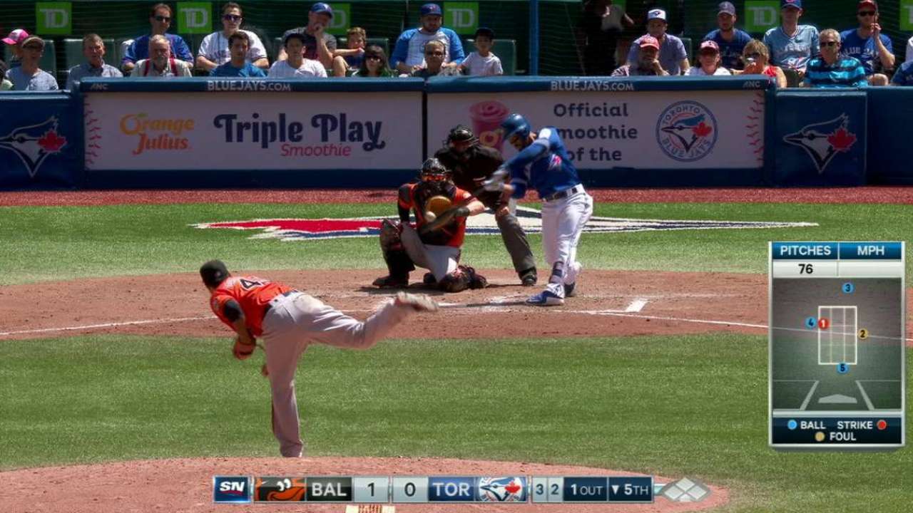 Travis' solo dinger