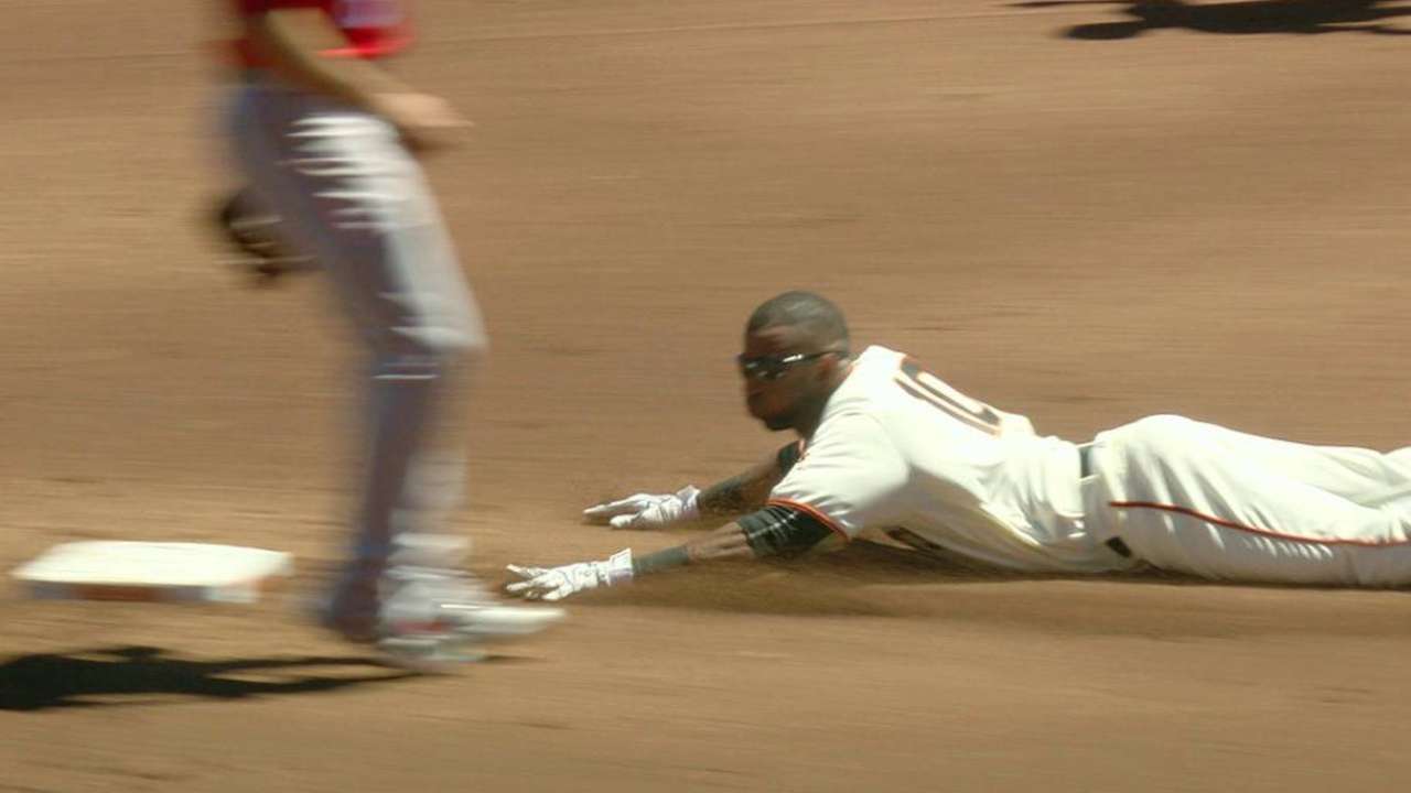 Nunez's first Giants steal
