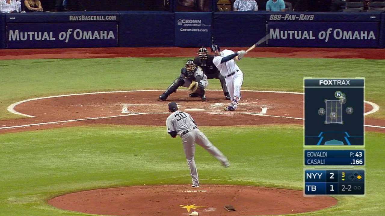Casali's two-run home run
