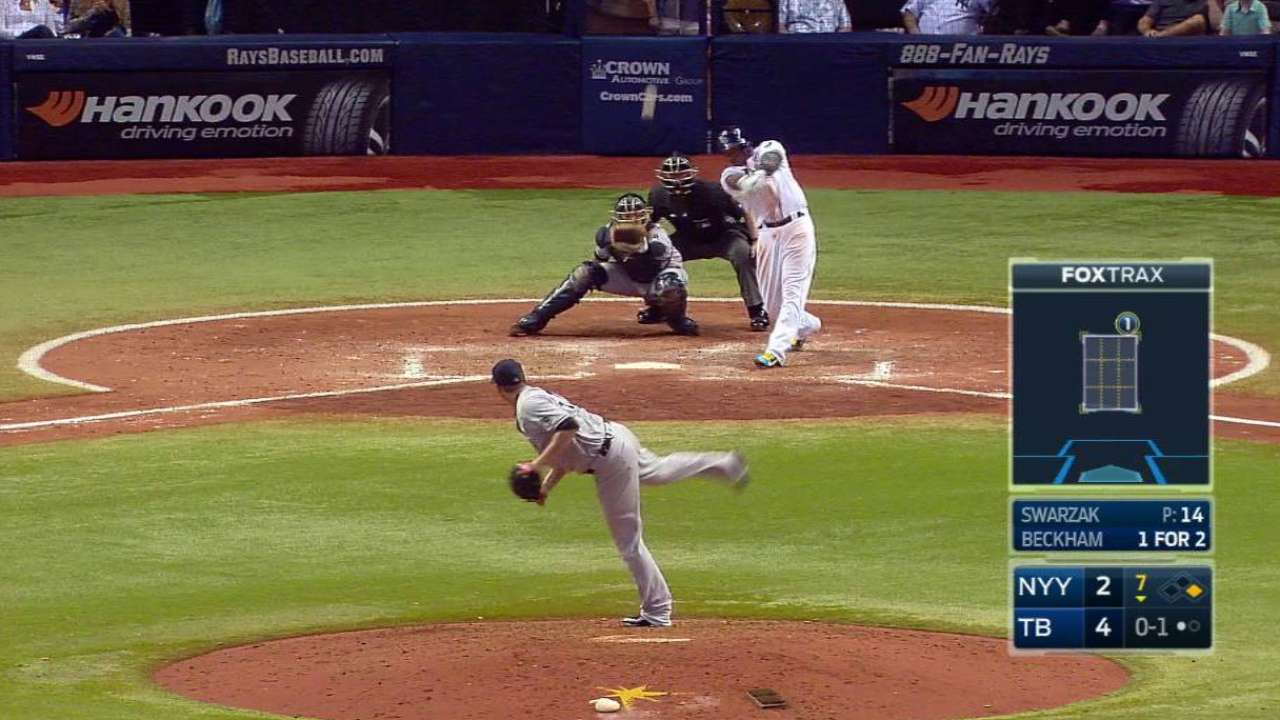 Rays outslug Yanks as Smyly picks up win