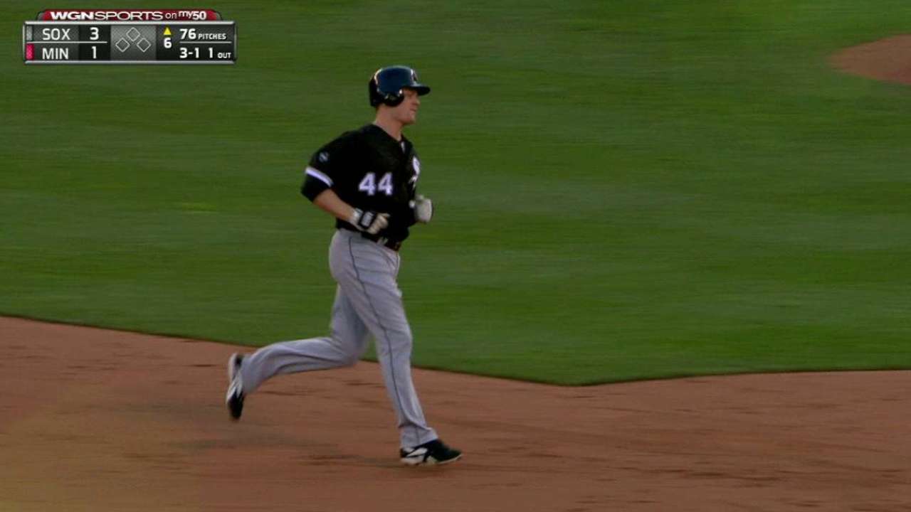 Morneau's solo jack in the 6th