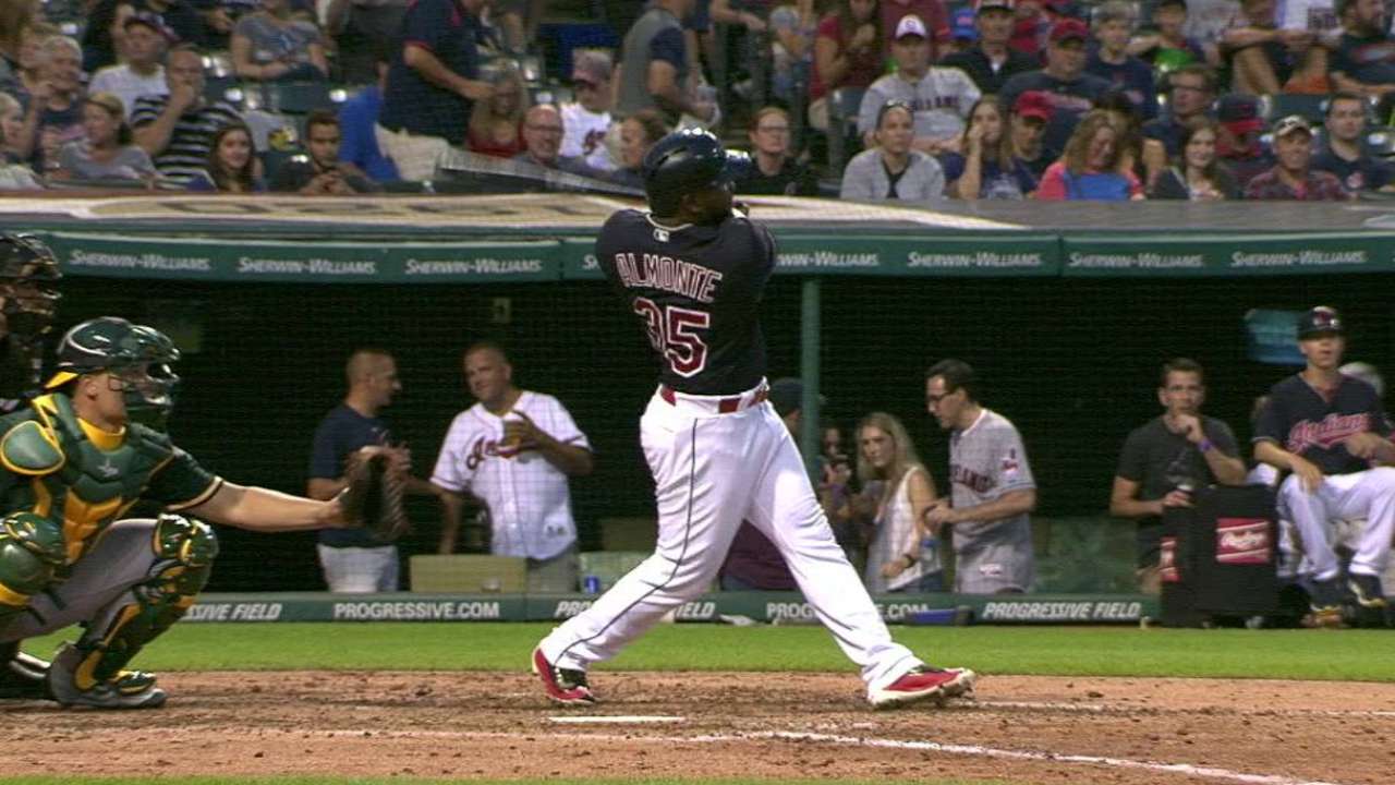 Almonte's first homer of season