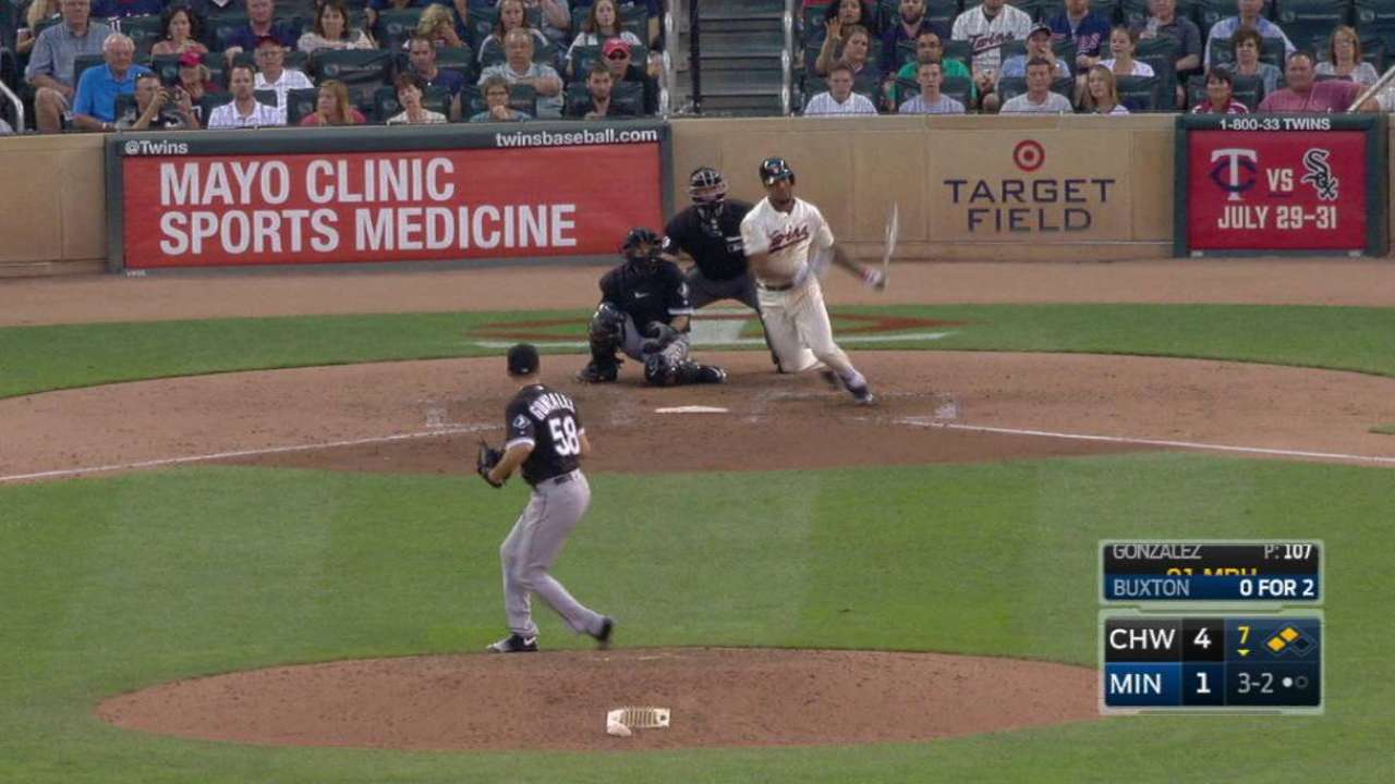 Buxton's RBI groundout