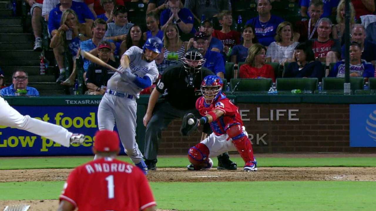 Bush fans Hosmer