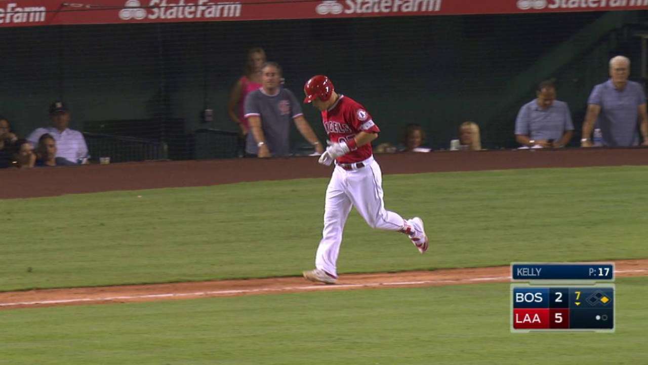 Trout walks into history books