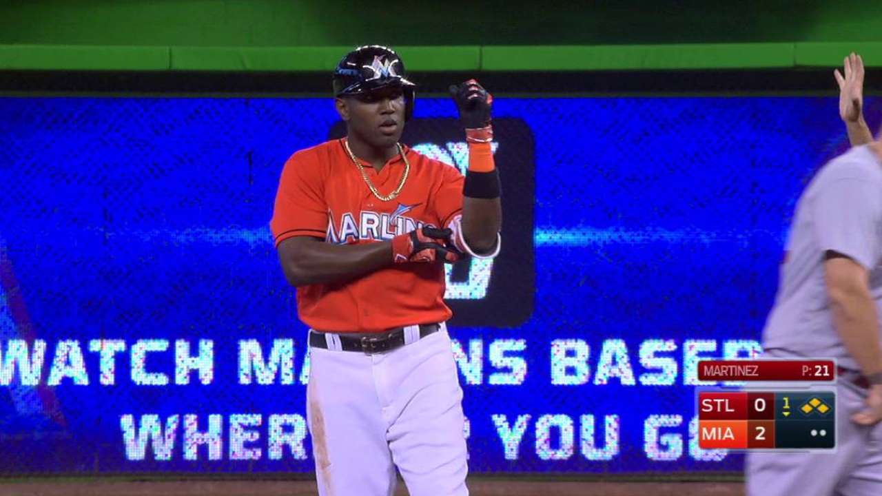 Ozuna's two-run double