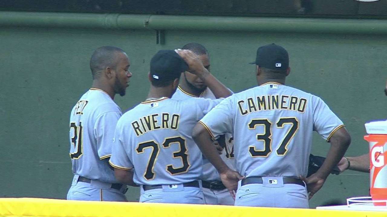 Rivero learning some handshakes