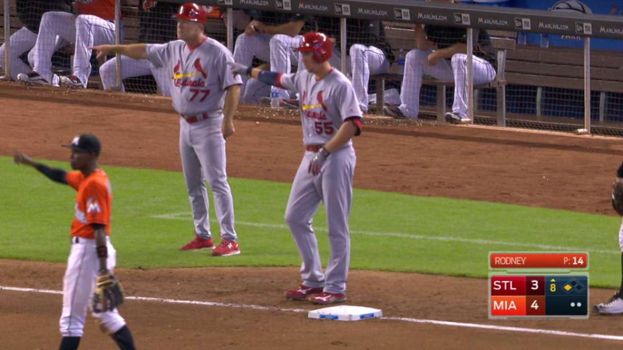 Piscotty's RBI double, tying run