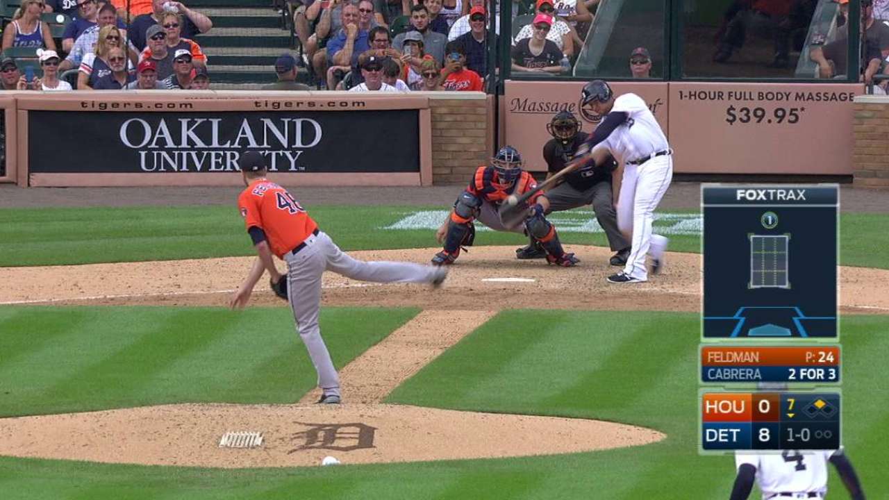 Tigres barren a Astros detrás de jonrones de Miguel Cabrera