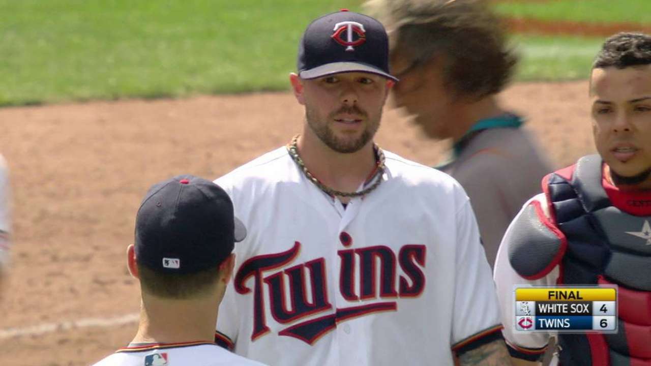 Pressly earns first career save
