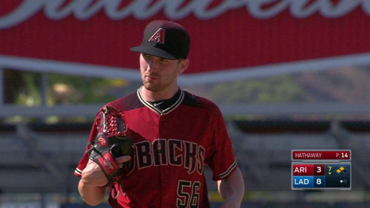 Hathaway's first strikeout