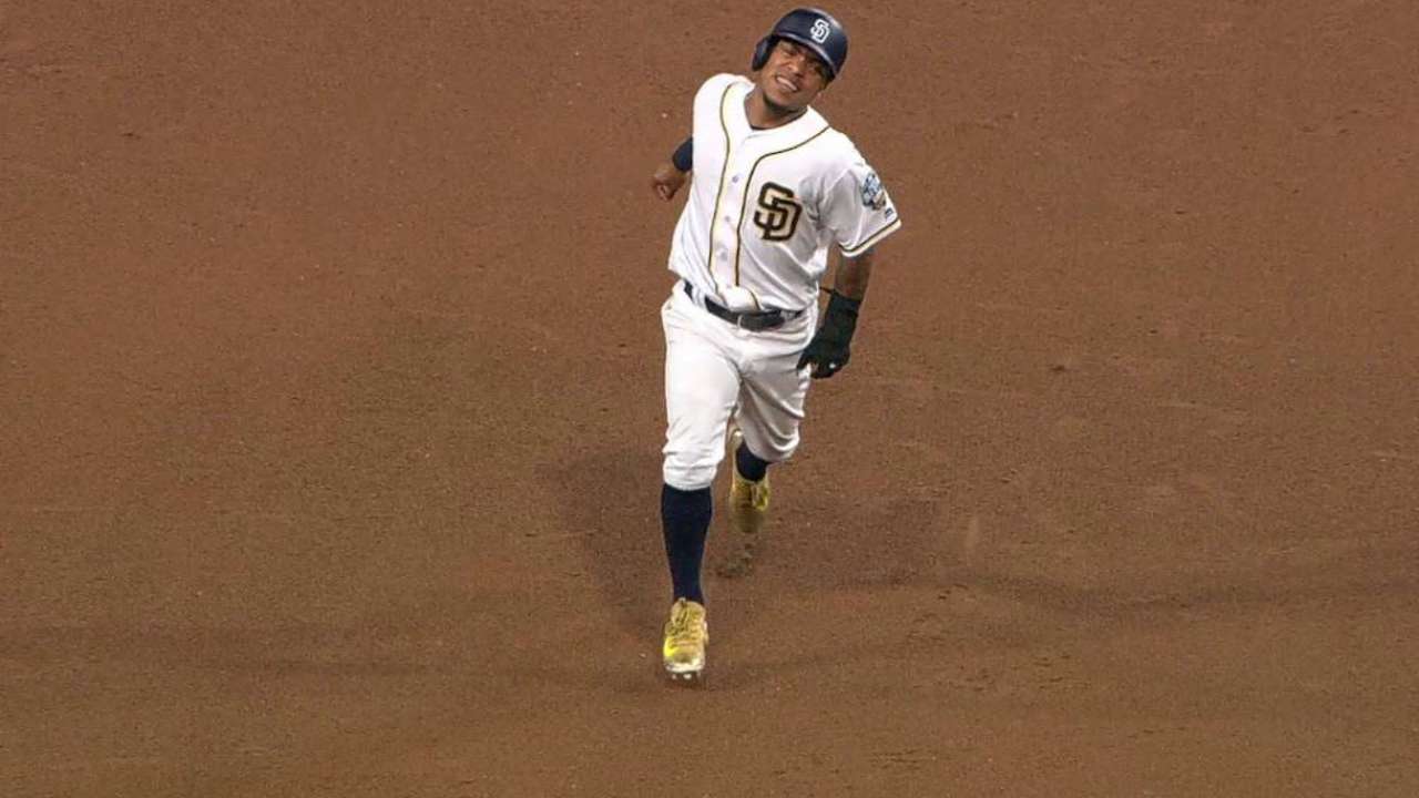 Amarista exits game with hamstring strain