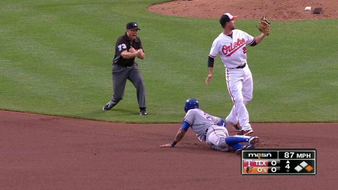 O's turn double play