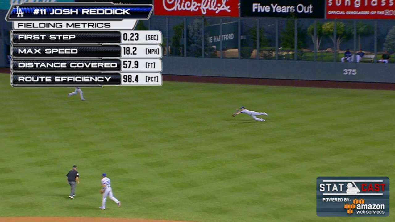 Statcast: Reddick's diving catch