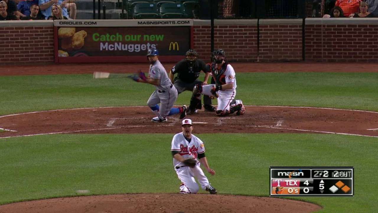 Schoop handles a deflection